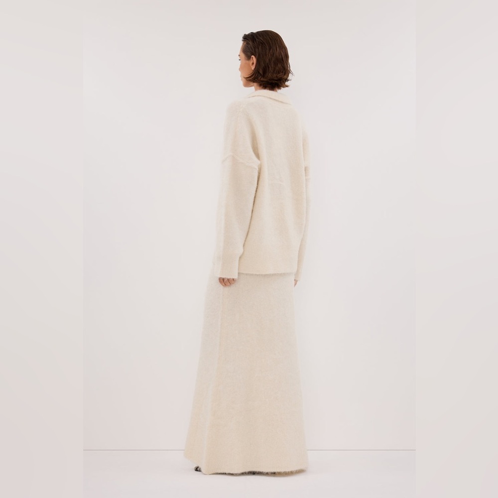 NWT dissh ivory Salma angora skirt - size s - Picture 4 of 9